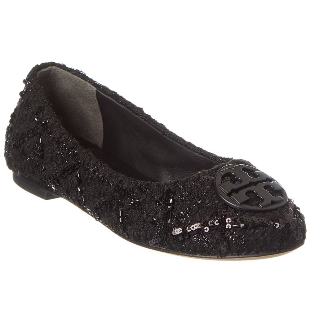 Tory Burch Chelsea Ballet Flat. Color / Code is Navy / Black / Perfect Black 400